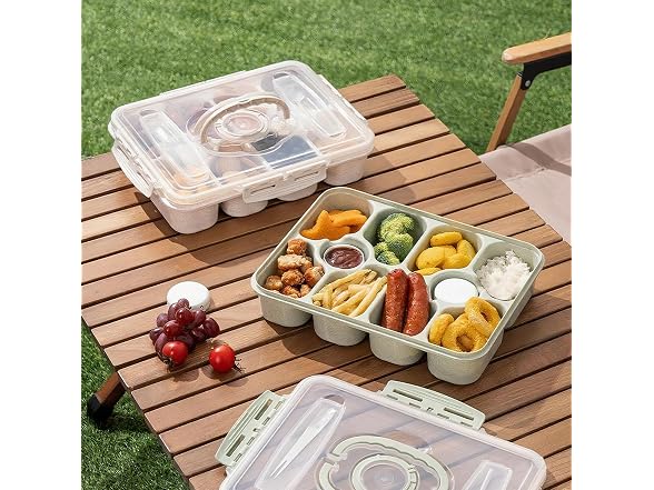WAWINY Dishwasher Safe Snackle Box Container