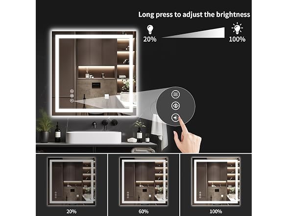 Anti-Fog LED Bathroom Mirror