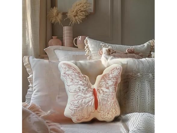 KIJISU Butterfly Throw Pillow