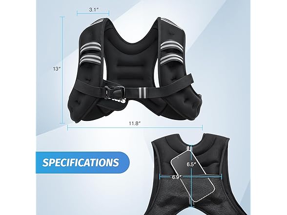 ZELUS Weighted Vest - 6lb