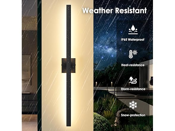 BesLowe Long Outdoor Wall Lights