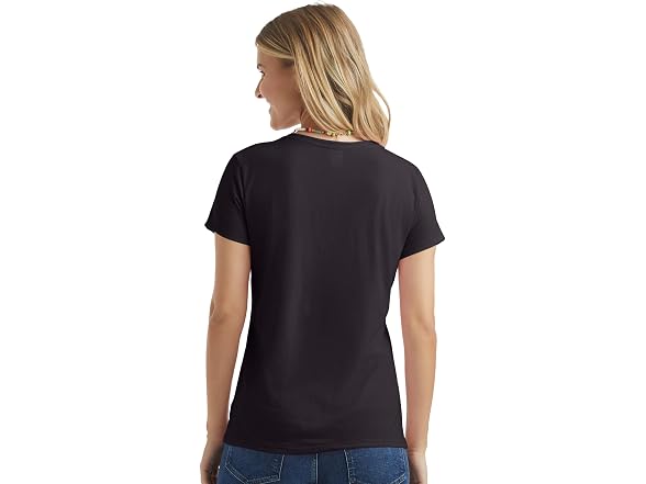 Hanes Women (M) Short Sleeve Graphic V-neck Tee