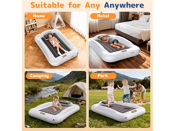 Abdtech Inflatable Toddler Travel Bed