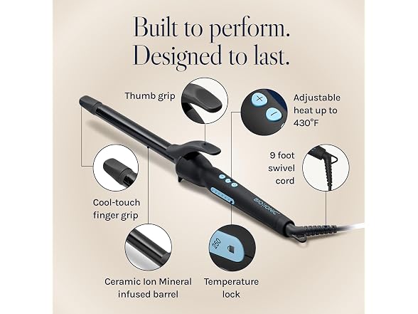 Bio Ionic Long Barrel Styler0.75 Inch Curling Iron