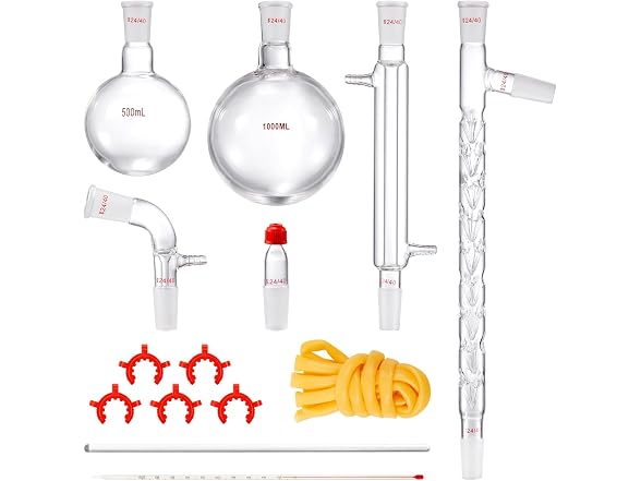 VEVOR Lab Distillation Kit, 3.3 Boro