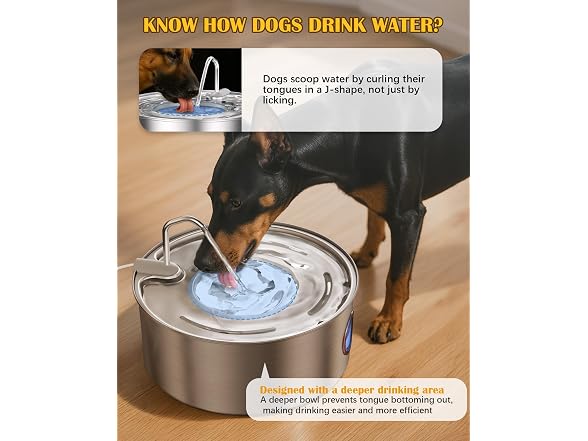 puppyspout Dog Water Fountain for Large Dogs
