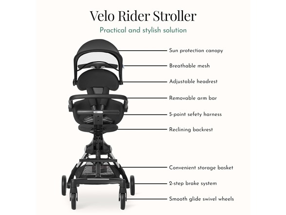 évolur Velo Rider Travel Stroller