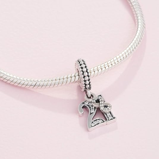 PANDORA 21 Years of Love Dangle Charm - Gallery 2