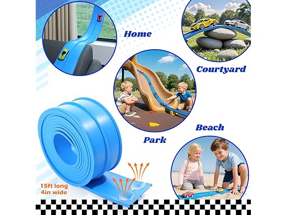 lemostaar Flexible Race Track Toys for Kids