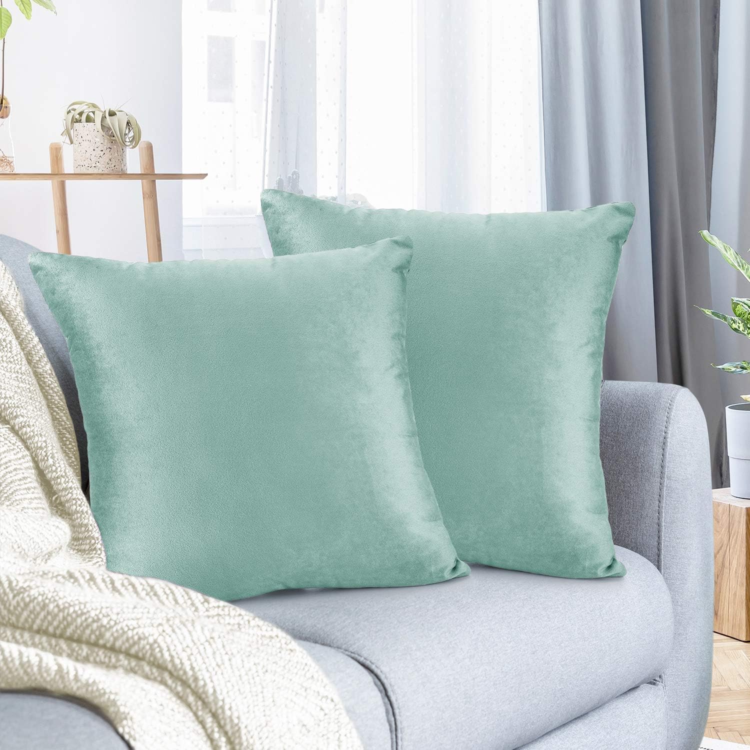 Nestl Throw Pillow Covers, Cozy Velvet - Gallery 11