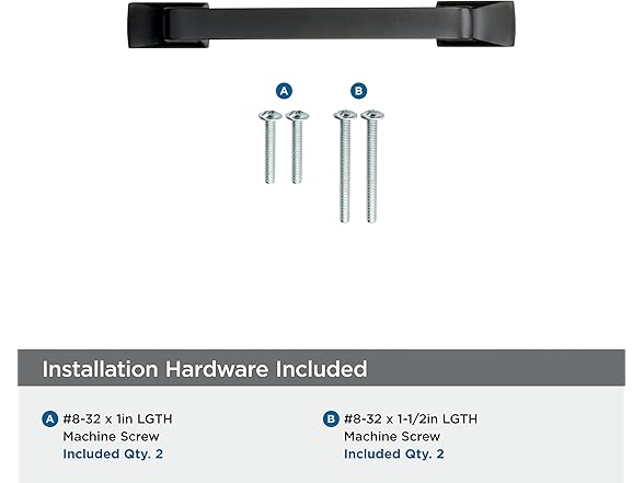 Amerock Westerly Pull, 3", Black