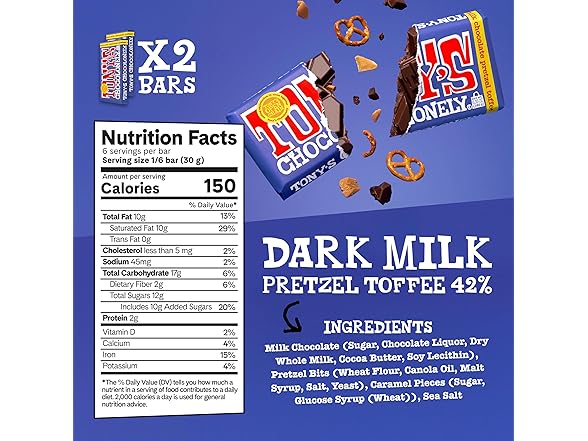 Tonys Chocolonely Milk Choc Bundle 6 Bar