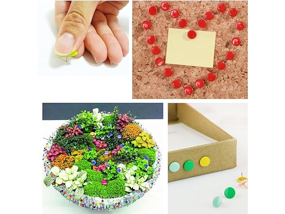 VAPKER 200 PCS Thumb Tacks Candy Pink