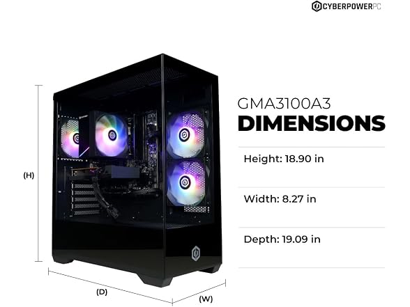 CyberPowerPC (R5 5500, RX 6500 XT)