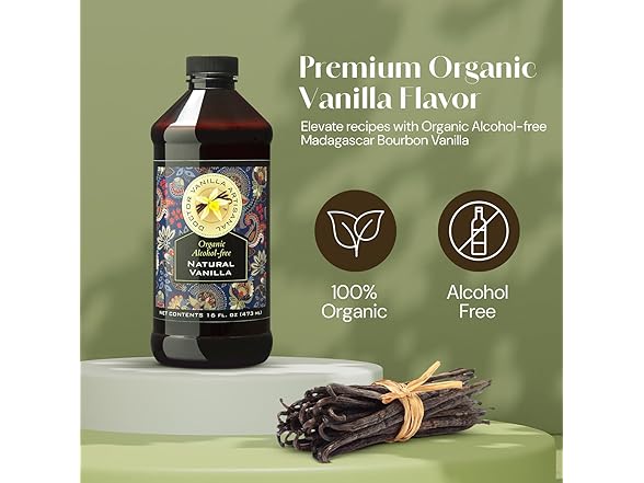 Organic Vanilla Extract, 16oz