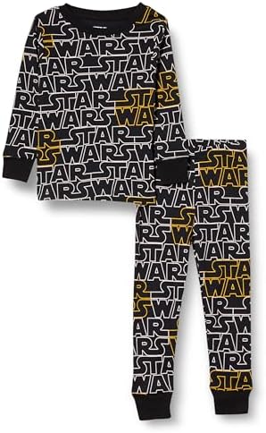 Amazon Essentials Disney Marvel Star Wars Baby Boys' Snug-Fit Cotton Pajama Sleepwear Sets 3-piece