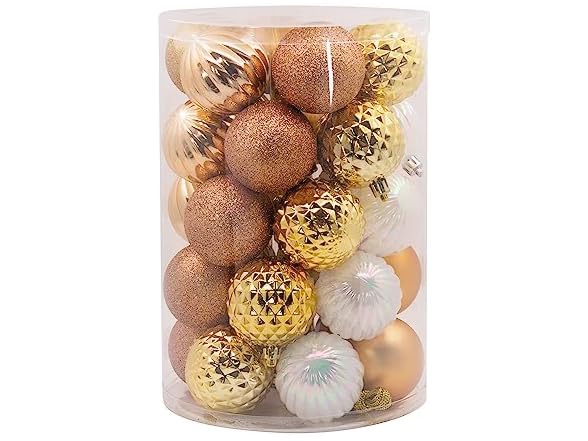 Hallmark Champagne Gold Ornament Set