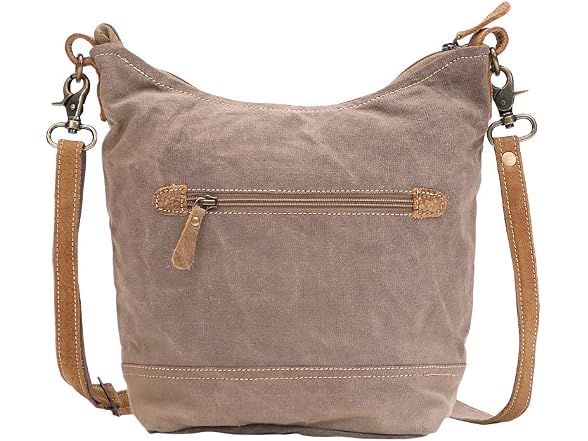 Myra Bag Buttercup Upcycled Canvas & Cowhide Shoulder Bag S