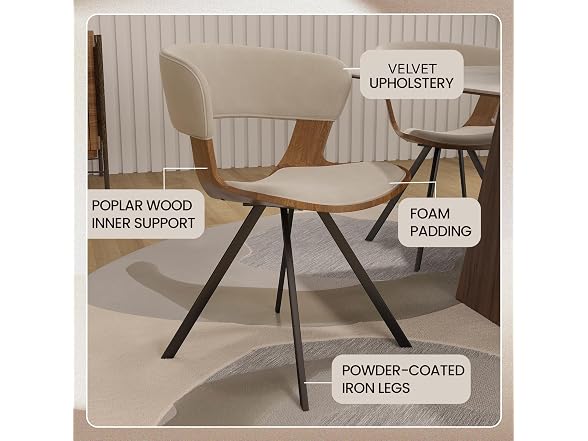 Leisuremod Nymia Mid-Century Chair