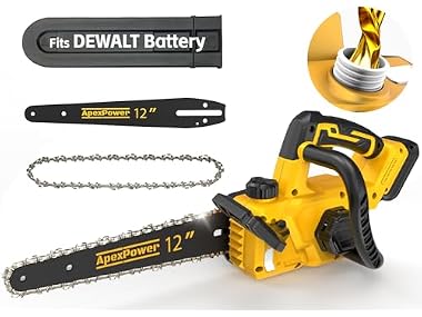 $44.99, Was $79.99, 43% Off! APEXPOWER 12" Brushless Electric Chainsaw dealfomo