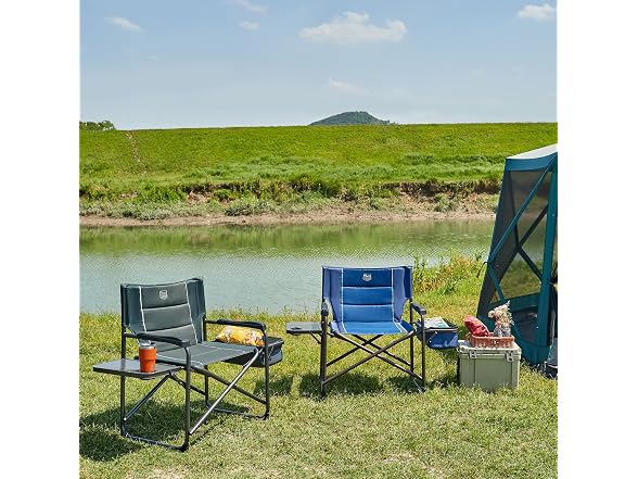TIMBER RIDGE Grey XXL Camping Chair - Gallery 2