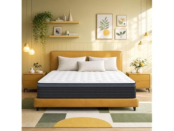 inight Luxury King Size Mattress, 14 Inch Medium Firm