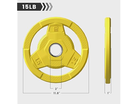 FAGUS H Weight Plate 2-Inch 15LB Pair