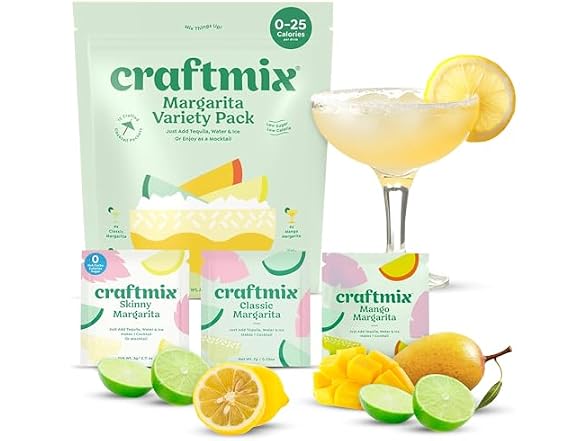Craftmix Margarita Variety 12 Pack Drink Mixer