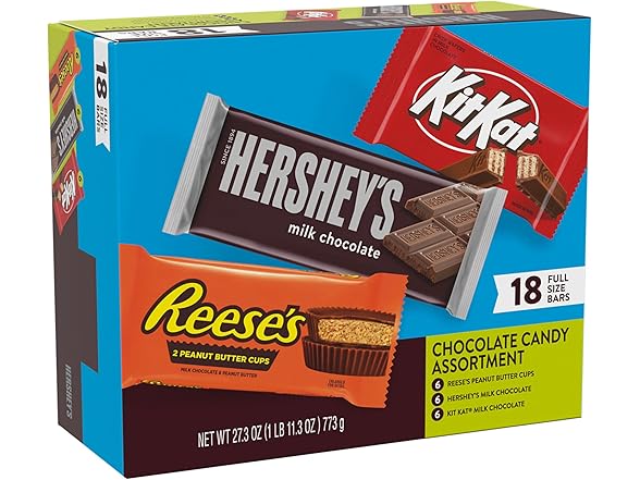 Hersheys KitKat Reeses Variety Box 27oz
