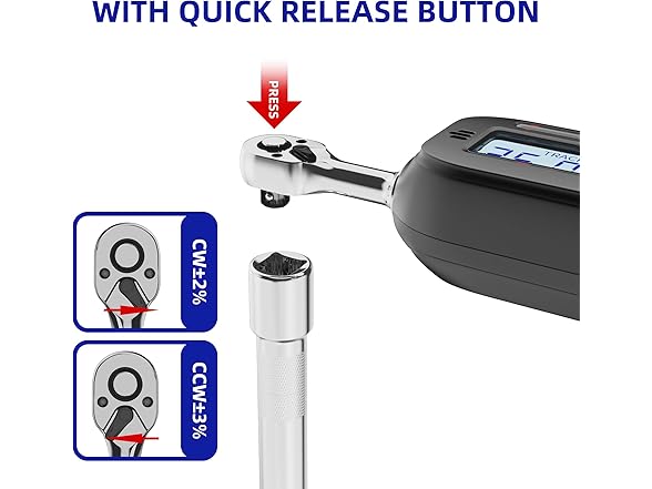 TAGVIT TAGVIT 1/4 Inch Drive Digital Torque Wr