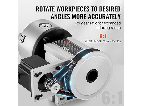 Dividing Head, K11-100mm 3-Jaw Chuck, CNC Router