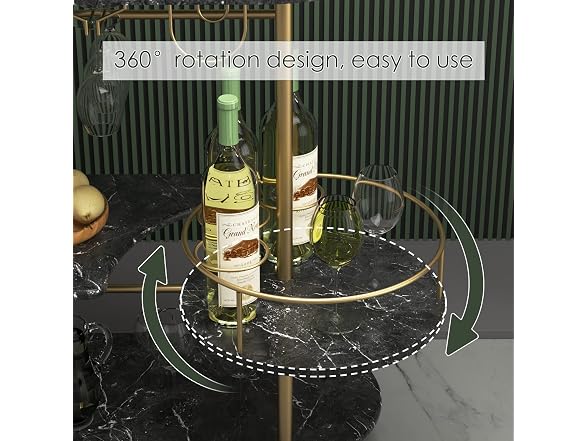 PAUKIN 4-Tier Bar Storage Cart