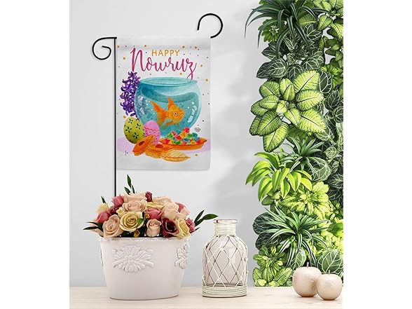 Ornament Collection Iranian Nowruz Garden Flag Hom