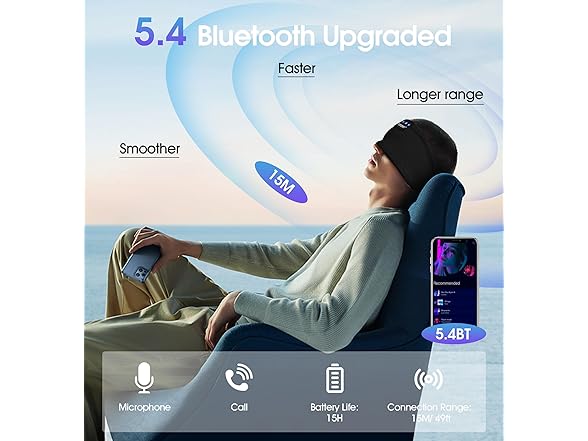 TOPOINT BT5.4 Sleep Headband Earphones