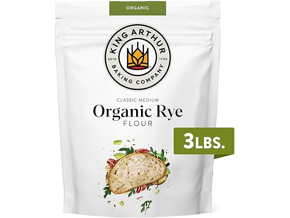King Arthur Organic Medium Rye Flour - 3 lbs.