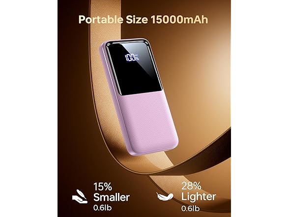 CFIAI 15000mAh Lavender Power Bank - Gallery 5