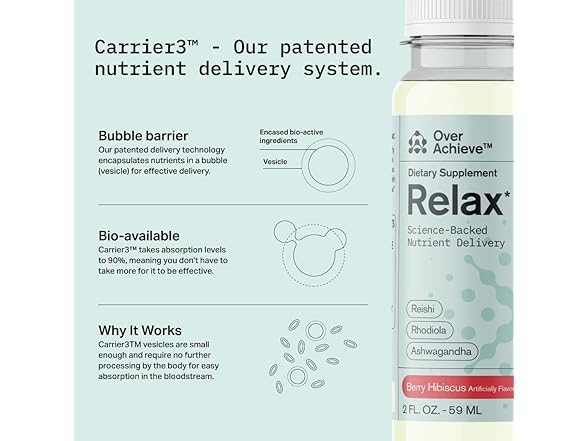 OVERACHIEVE Relax Drink for Relaxation & Stress Relief