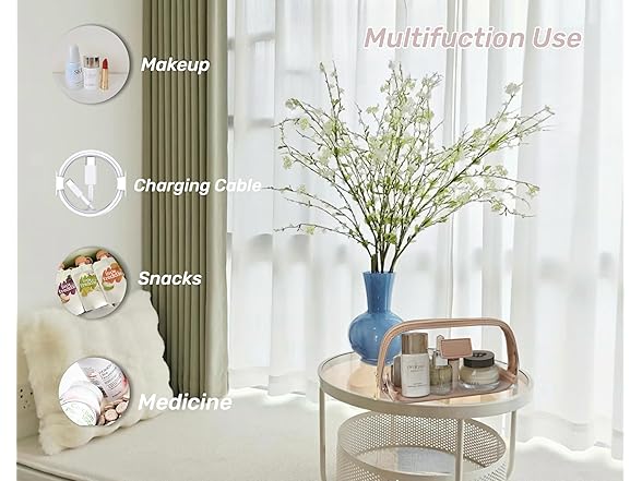 CONLINGDA Clear Makeup Bag,  (Pink, Small)