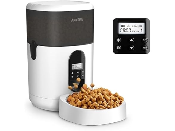 Smart Automatic Cat Feeder, 4L Timed Pet