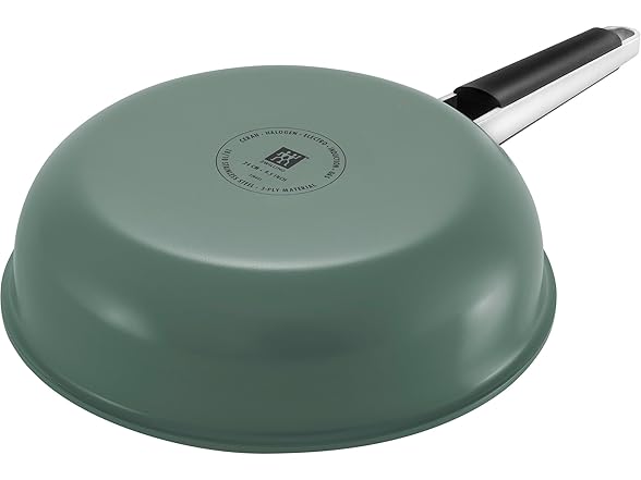 ZWILLING Pure 9.5-inch Stainless Steel Fry Pan, Green