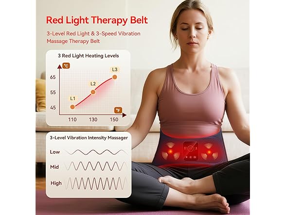 EVATEALE W1068 Red Light Therapy Belt