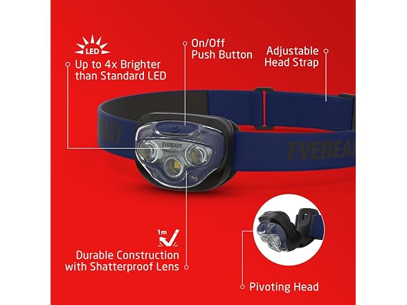 Eveready LED Headlamps Pro200 5PK