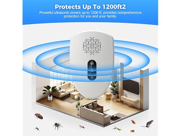 Ultrasonic Pest Repeller, 5 Pack