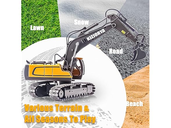 KIZJORYA Remote Control Excavator Toy
