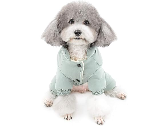 ZUNEA Dog Snowsuit for Small Dogs Winter War