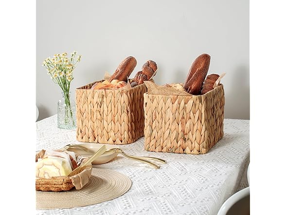 Sukkiri Homu 3-Pack Wicker Baskets Set