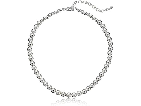 Napier Silver-Tone Collar Necklace, 16"