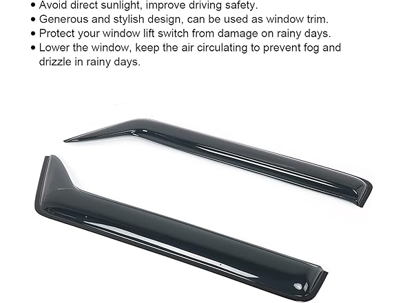 Side Window Visor Deflector Rain Guard