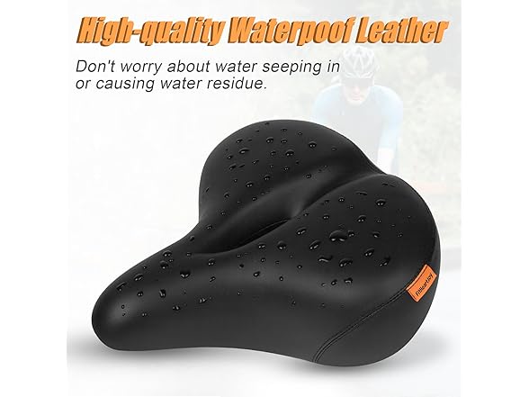 FitHeart Oversized Bike Seat, 350lb Cap