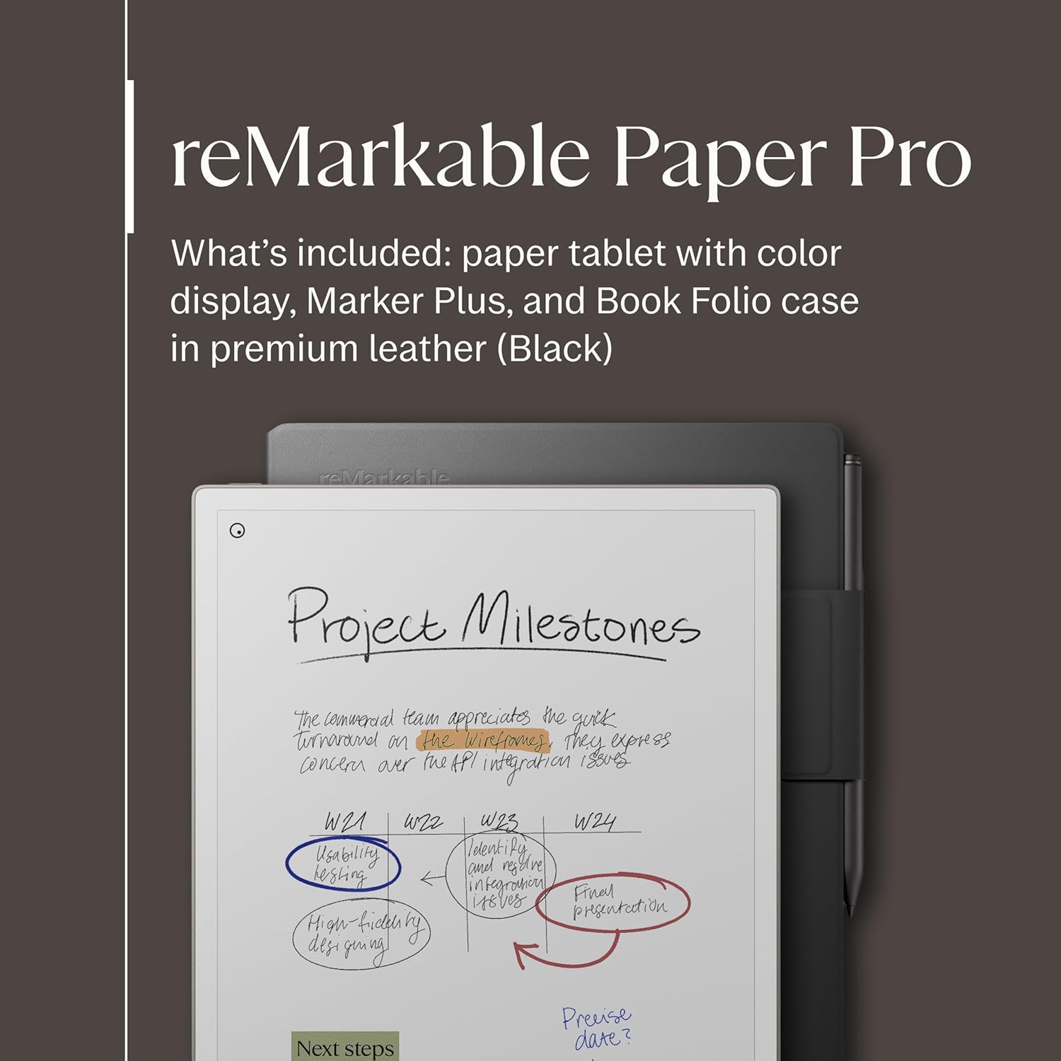 reMarkable Paper Pro Leather Folio Bundle - Gallery 19
